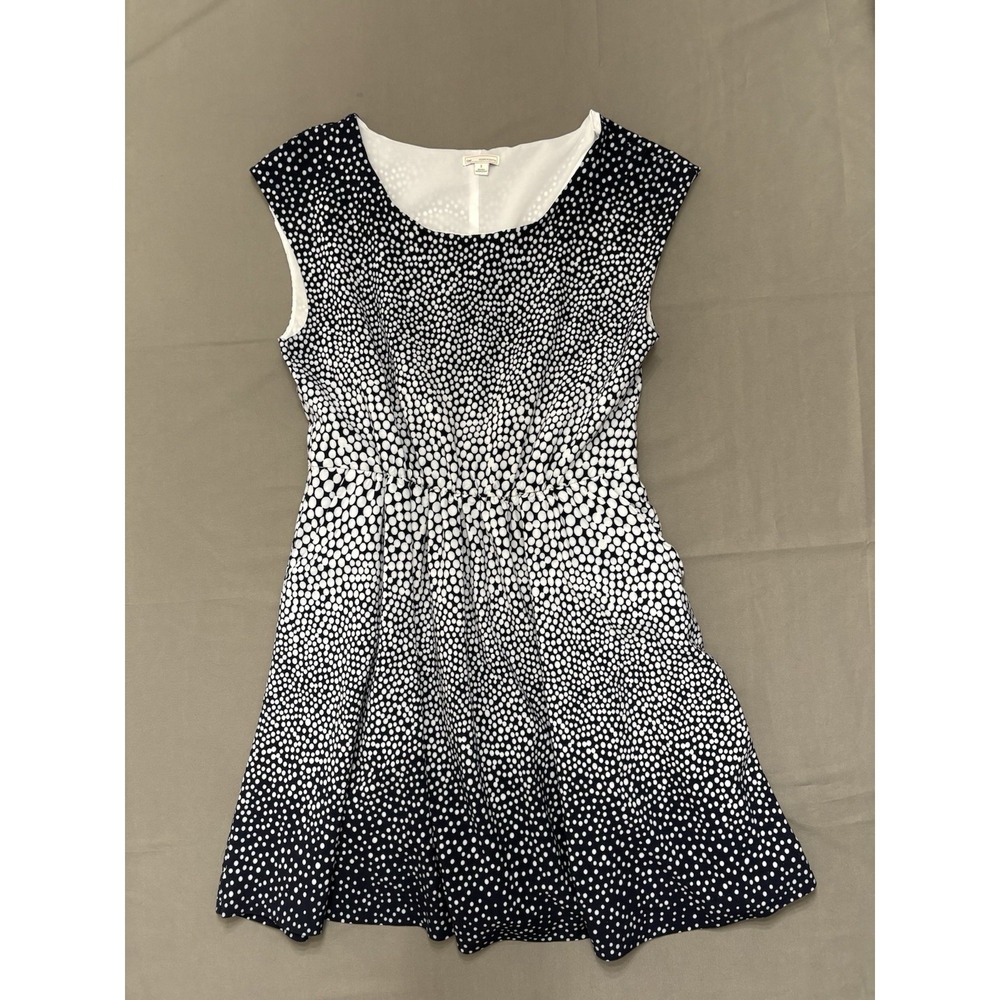 Gap Designed & Crafted Felicia Polka Dot Navy White Dress (450981) Women's Small